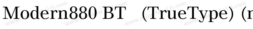 Modern880 BT 粗体(TrueType) (mfgpctt 字体转换